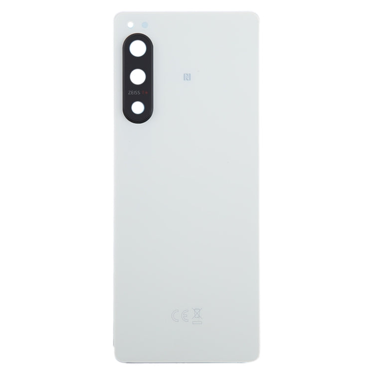 For Sony Xperia 5 IV Original Battery Back Cover with Camera Lens Cover(White) - Back Cover by PMC Jewellery | Online Shopping South Africa | PMC Jewellery