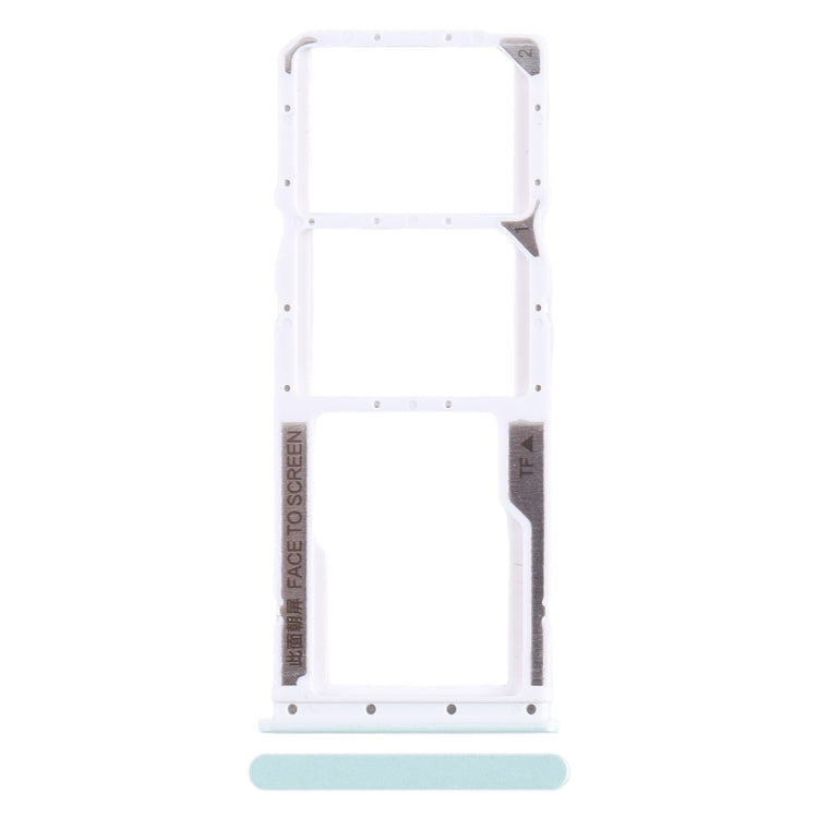 For Xiaomi Poco C55 SIM Card Tray + SIM Card Tray + Micro SD Card Tray (Green) - Card Tray by PMC TechLife | Online Shopping South Africa | PMC TechLife