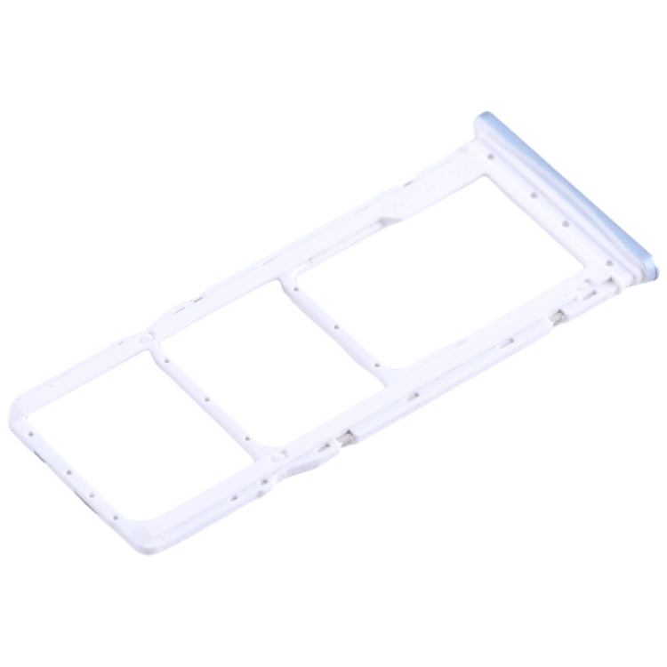 For Infinix Smart 7 India X6517 SIM Card Tray + SIM Card Tray + Micro SD Card Tray (Blue) - Card Tray by PMC Jewellery | Online Shopping South Africa | PMC Jewellery