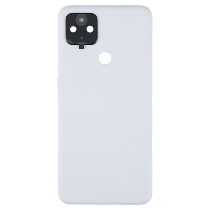For Google Pixel 4A 5G Battery Back Cover with Camera Lens Cover(White) - Back Cover by PMC Jewellery | Online Shopping South Africa | PMC Jewellery | Buy Now Pay Later Mobicred