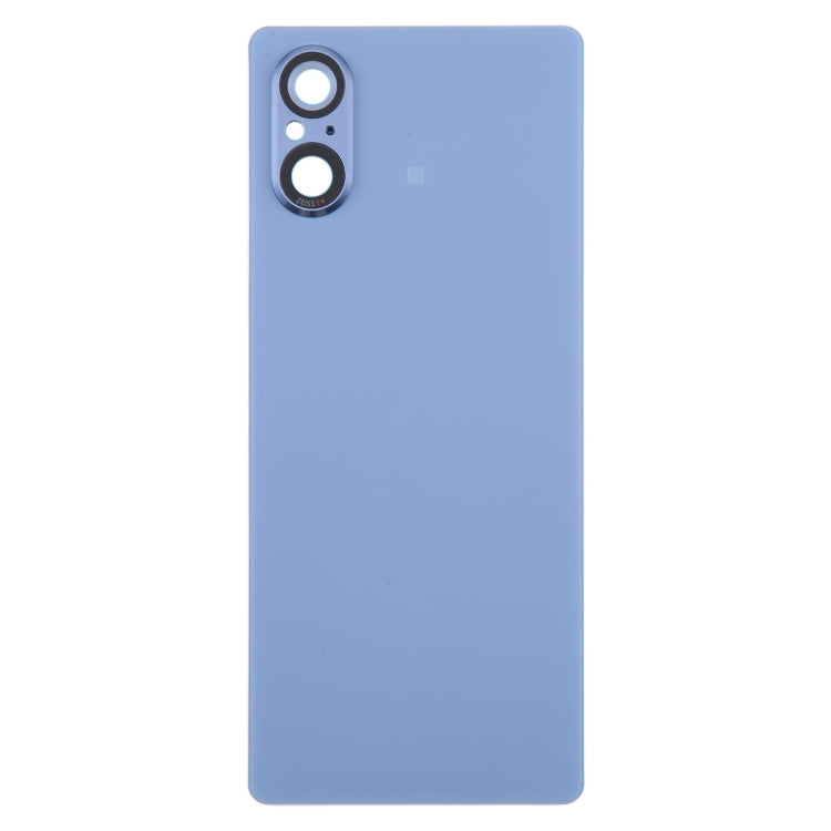 For Sony Xperia 5 V Battery Back Cover with Camera Lens Cover(Blue) - Back Cover by PMC Jewellery | Online Shopping South Africa | PMC Jewellery | Buy Now Pay Later Mobicred