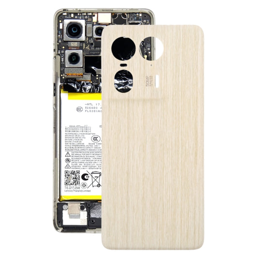 For Motorola Moto X50 Ultra Original Battery Back Cover(Wood) - Back Cover by PMC Jewellery | Online Shopping South Africa | PMC Jewellery | Buy Now Pay Later Mobicred