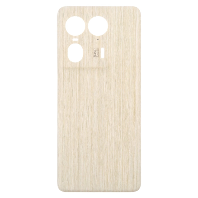 For Motorola Moto X50 Ultra Original Battery Back Cover(Wood) - Back Cover by PMC Jewellery | Online Shopping South Africa | PMC Jewellery | Buy Now Pay Later Mobicred