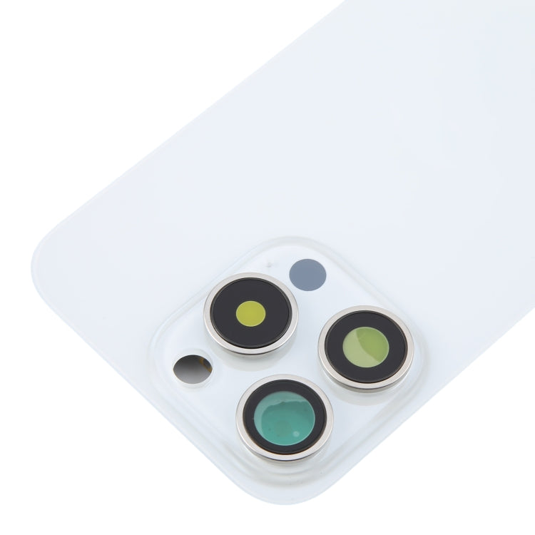 For iPhone 16 Pro Original Glass Battery Back Cover with Camera Lens Cover + MagSafe Magnet(White) -  by PMC Jewellery | Online Shopping South Africa | PMC Jewellery | Buy Now Pay Later Mobicred