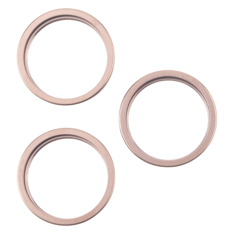 For iPhone 16 Pro 3pcs/set Rear Camera Glass Lens Metal Outside Protector Hoop Ring (Gold) -  by PMC Jewellery | Online Shopping South Africa | PMC Jewellery | Buy Now Pay Later Mobicred