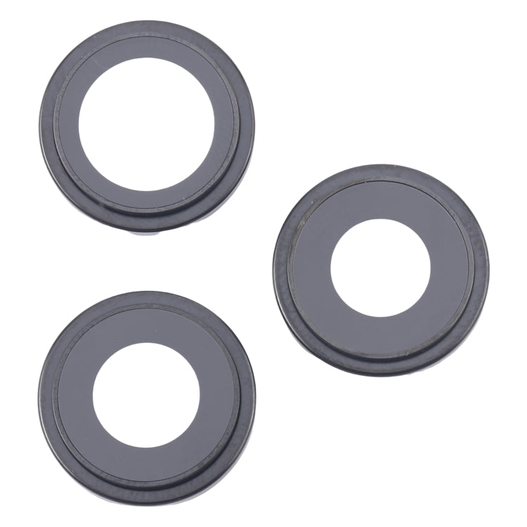 For iPhone 16 Pro Max 3pcs/Set Camera Lens Cover (Black) - Camera Series by PMC Jewellery | Online Shopping South Africa | PMC Jewellery | Buy Now Pay Later Mobicred