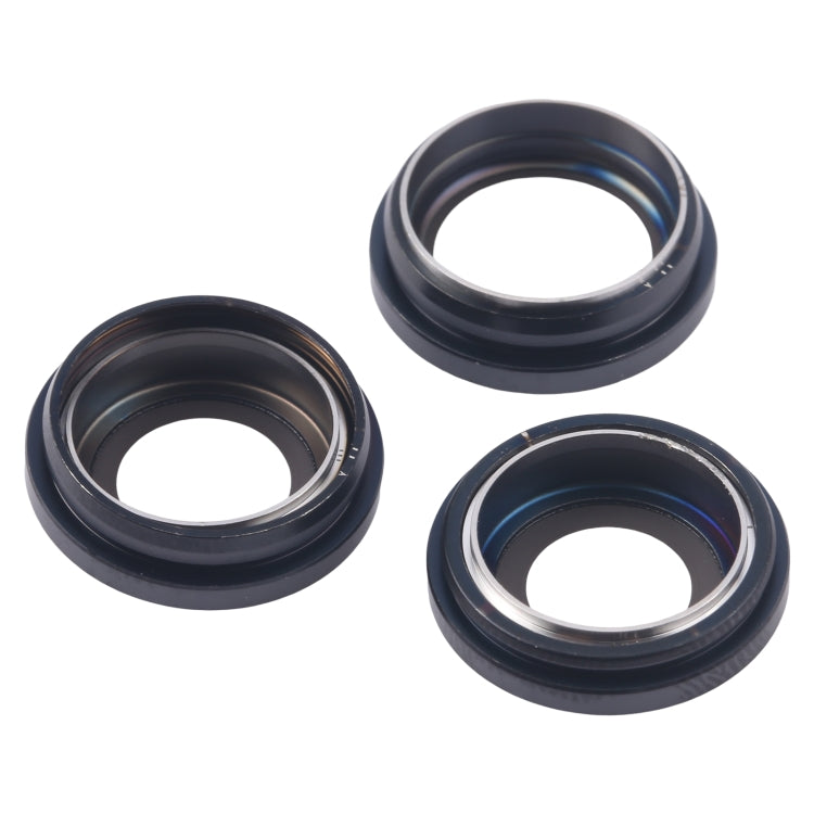 For iPhone 16 Pro Max 3pcs/Set Camera Lens Cover (Black) - Camera Series by PMC Jewellery | Online Shopping South Africa | PMC Jewellery | Buy Now Pay Later Mobicred