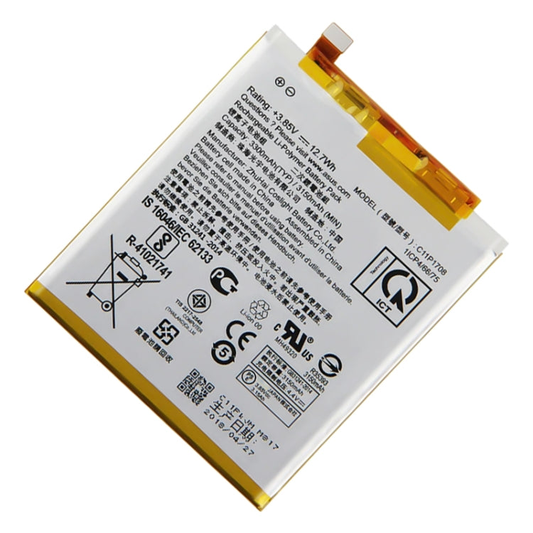 3150mAh Battery Replacement For ASUS ROG Phone 5 / 5Z ZE620KL X00QD ZS620KL Z01RD C11P1708 - Others by PMC Jewellery | Online Shopping South Africa | PMC Jewellery | Buy Now Pay Later Mobicred