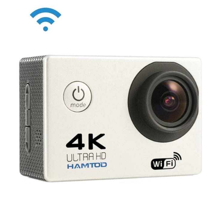 HAMTOD H9A HD 4K WiFi Sport Camera with Waterproof Case, Generalplus 4247, 2.0 inch LCD Screen, 120 Degree Wide Angle Lens (White) - HAMTOD by HAMTOD | Online Shopping South Africa | PMC Jewellery | Buy Now Pay Later Mobicred