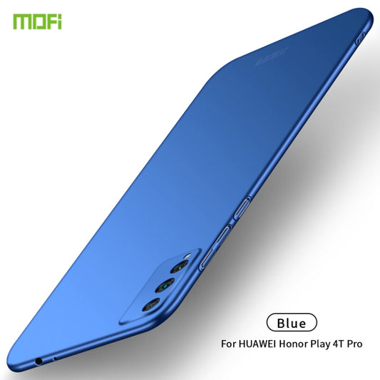 For Huawei Honor Play 4T Pro MOFI Frosted PC Ultra-thin Hard Case(Blue) - Honor Cases by MOFI | Online Shopping South Africa | PMC Jewellery