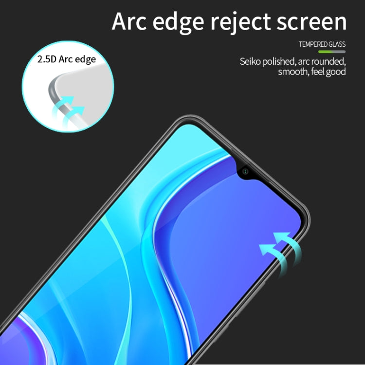 For Xiaomi RedMi 9 MOFI 9H 2.5D Full Screen Tempered Glass Film(Black) -  by MOFI | Online Shopping South Africa | PMC Jewellery