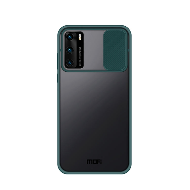 For Huawei P40 MOFI Xing Dun Series PC + TPU Anti-peep Waterproof And Anti-drop All-inclusive Protective Shell, Translucent Frosted(Green) - Huawei Cases by MOFI | Online Shopping South Africa | PMC Jewellery