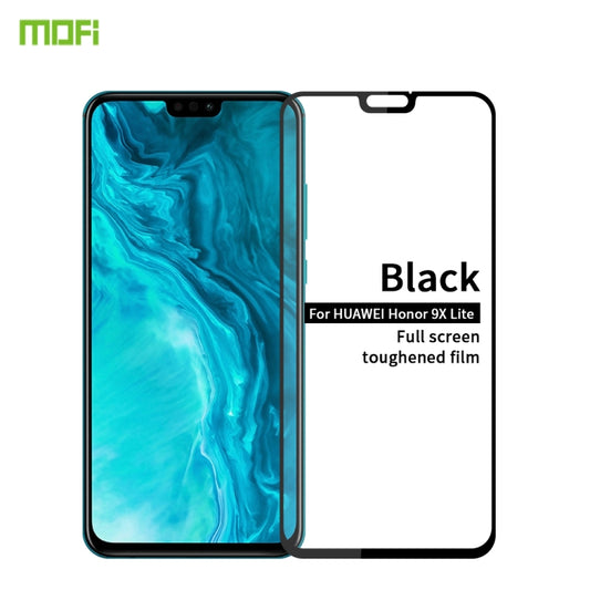 For Huawei Honor 9X Lite MOFI 9H 2.5D Full Screen Tempered Glass Film(Black) - Honor Tempered Glass by MOFI | Online Shopping South Africa | PMC Jewellery