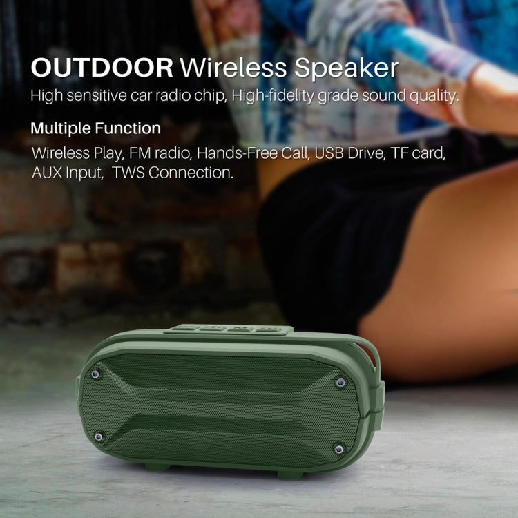 NewRixing NR-3023 Portable Stereo Wireless Bluetooth Speaker, Built-in Microphone, Support TF Card / FM(Blue) - Desktop Speaker by NewRixing | Online Shopping South Africa | PMC Jewellery | Buy Now Pay Later Mobicred