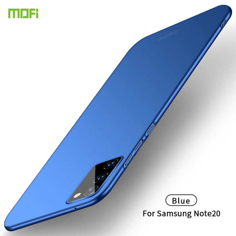 For Samsung Galaxy Note20 MOFI Frosted PC Ultra-thin Hard Case(Blue) - Galaxy Note20 Cases by MOFI | Online Shopping South Africa | PMC Jewellery