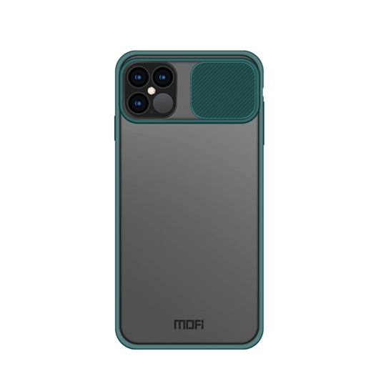 For iPhone 12 / 12 Pro MOFI Xing Dun Series Translucent Frosted PC + TPU Privacy Anti-glare Shockproof All-inclusive Protective Case(Green) - iPhone 12 / 12 Pro Cases by MOFI | Online Shopping South Africa | PMC Jewellery