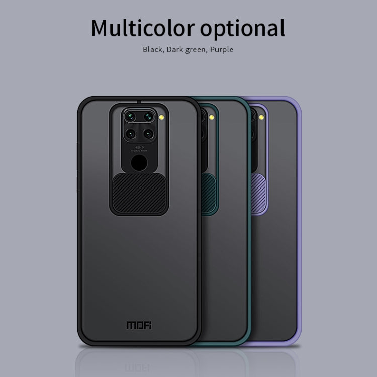 For Xiaomi Redmi Note 9 / 10X 4G MOFI Xing Dun Series Translucent Frosted PC + TPU Privacy Anti-glare Shockproof All-inclusive Protective Case(Purple) - Xiaomi Cases by MOFI | Online Shopping South Africa | PMC Jewellery