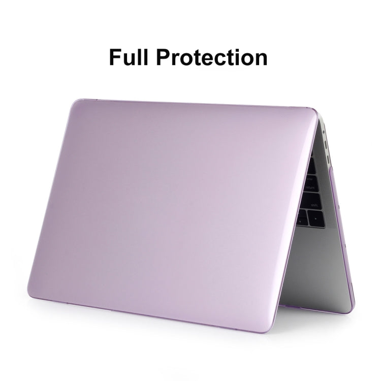 ENKAY Hat-Prince 3 in 1 For MacBook Pro 13 inch A2289 / A2251 (2020) Crystal Hard Shell Protective Case + US Version Ultra-thin TPU Keyboard Protector Cover + Anti-dust Plugs Set(Purple) - MacBook Pro Cases by ENKAY | Online Shopping South Africa | PMC Jewellery | Buy Now Pay Later Mobicred