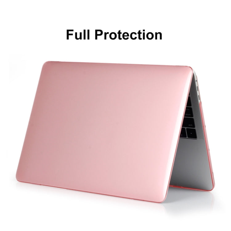 ENKAY Hat-Prince 3 in 1 For MacBook Pro 13 inch A2289 / A2251 (2020) Crystal Hard Shell Protective Case + Europe Version Ultra-thin TPU Keyboard Protector Cover + Anti-dust Plugs Set(Pink) - MacBook Pro Cases by ENKAY | Online Shopping South Africa | PMC Jewellery | Buy Now Pay Later Mobicred