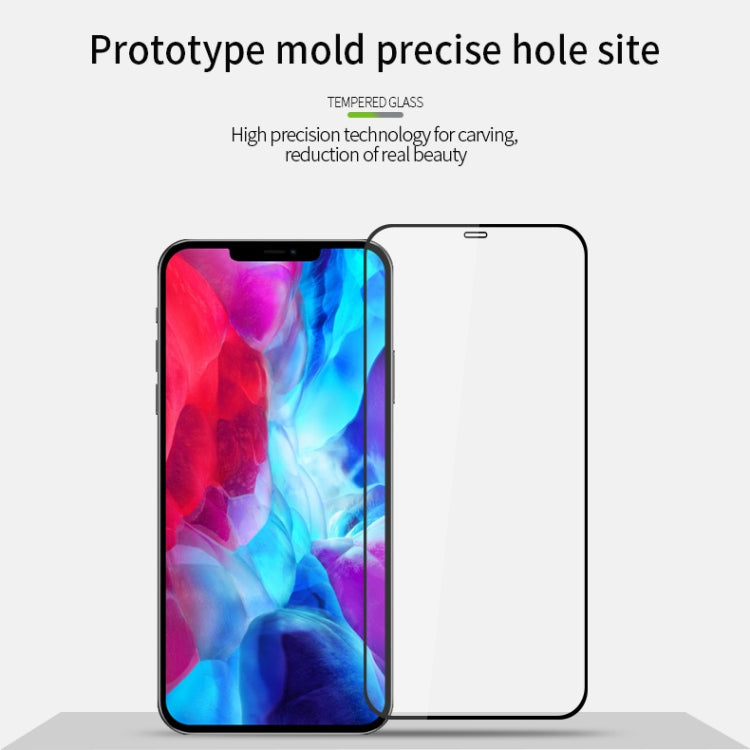 For iPhone 12 / 12 Pro MOFI 9H 2.5D Full Screen Tempered Glass Film(Black) - iPhone 12 / 12 Pro Tempered Glass by MOFI | Online Shopping South Africa | PMC TechLife | Buy Now Pay Later Mobicred