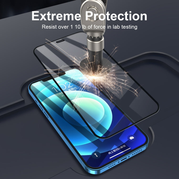 For iPhone iPhone 12 / 12 Pro ENKAY Hat-Prince Full Glue 0.26mm 9H 2.5D Tempered Glass Full Coverage Film - iPhone 12 / 12 Pro Tempered Glass by ENKAY | Online Shopping South Africa | PMC Jewellery