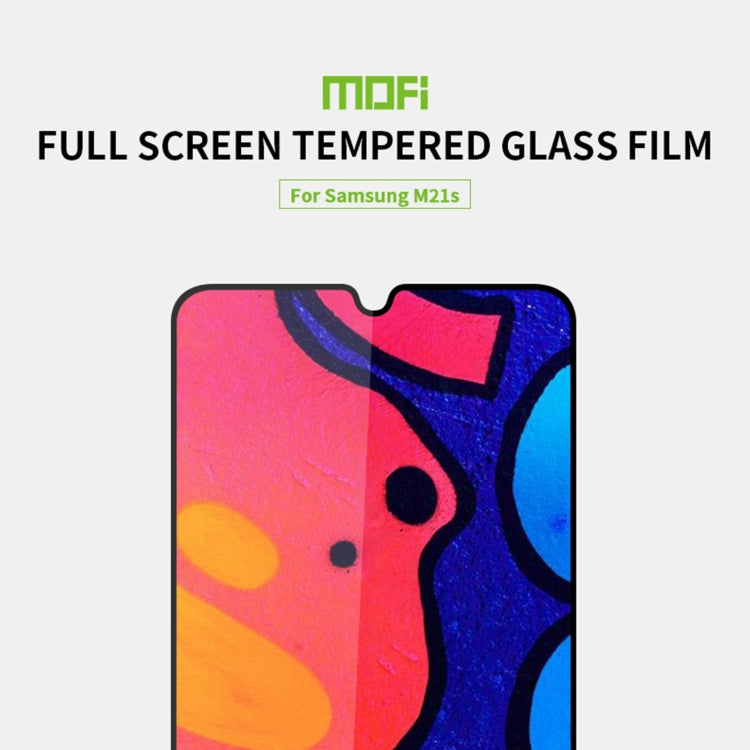 For Samsung Galaxy M21S MOFI 9H 2.5D Full Screen Tempered Glass Film(Black) - Galaxy Tempered Glass by MOFI | Online Shopping South Africa | PMC Jewellery