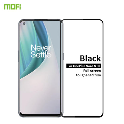 For OnePlus Nord N10 MOFI 9H 2.5D Full Screen Tempered Glass Film(Black) - OnePlus Tempered Glass by MOFI | Online Shopping South Africa | PMC Jewellery