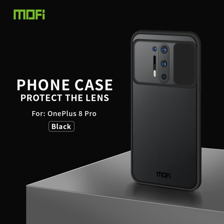 For OnePlus 8 Pro MOFI Xing Dun Series Translucent Frosted PC + TPU Privacy Anti-glare Shockproof All-inclusive Protective Case(Black) - OnePlus Cases by MOFI | Online Shopping South Africa | PMC Jewellery