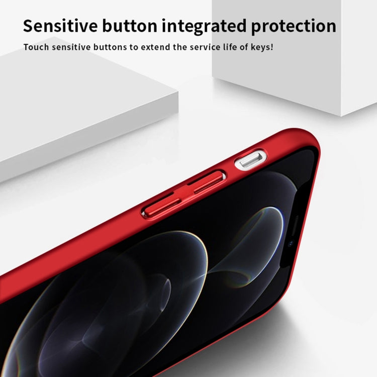 For iPhone 12 Pro Max MOFi Honeycomb Texture Breathable PC Shockproof Protective Back Cover Case(Rose Gold) - iPhone 12 Pro Max Cases by MOFI | Online Shopping South Africa | PMC TechLife | Buy Now Pay Later Mobicred