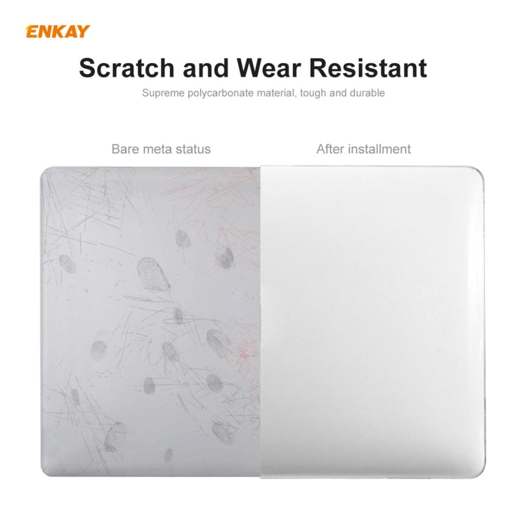 ENKAY 3 in 1 Crystal Laptop Protective Case + US Version TPU Keyboard Film + Anti-dust Plugs Set for MacBook Pro 13.3 inch A1708 (without Touch Bar)(Orange) - MacBook Pro Cases by ENKAY | Online Shopping South Africa | PMC Jewellery | Buy Now Pay Later Mobicred