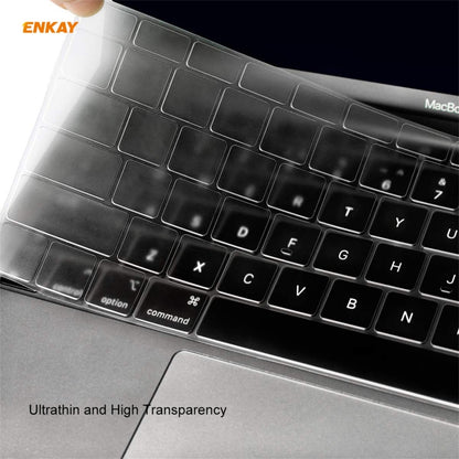 ENKAY 3 in 1 Crystal Laptop Protective Case + US Version TPU Keyboard Film + Anti-dust Plugs Set for MacBook Pro 13.3 inch A1708 (without Touch Bar)(Orange) - MacBook Pro Cases by ENKAY | Online Shopping South Africa | PMC Jewellery | Buy Now Pay Later Mobicred