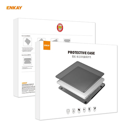 ENKAY 3 in 1 Crystal Laptop Protective Case + EU Version TPU Keyboard Film + Anti-dust Plugs Set for MacBook Pro 13.3 inch A1706 / A1989 / A2159 (with Touch Bar)(Purple) - MacBook Pro Cases by ENKAY | Online Shopping South Africa | PMC Jewellery | Buy Now Pay Later Mobicred