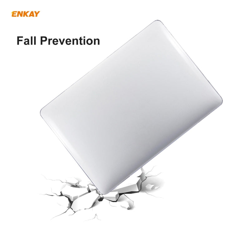 ENKAY 3 in 1 Crystal Laptop Protective Case + EU Version TPU Keyboard Film + Anti-dust Plugs Set for MacBook Pro 13.3 inch A1706 / A1989 / A2159 (with Touch Bar)(Green) - MacBook Pro Cases by ENKAY | Online Shopping South Africa | PMC Jewellery | Buy Now Pay Later Mobicred