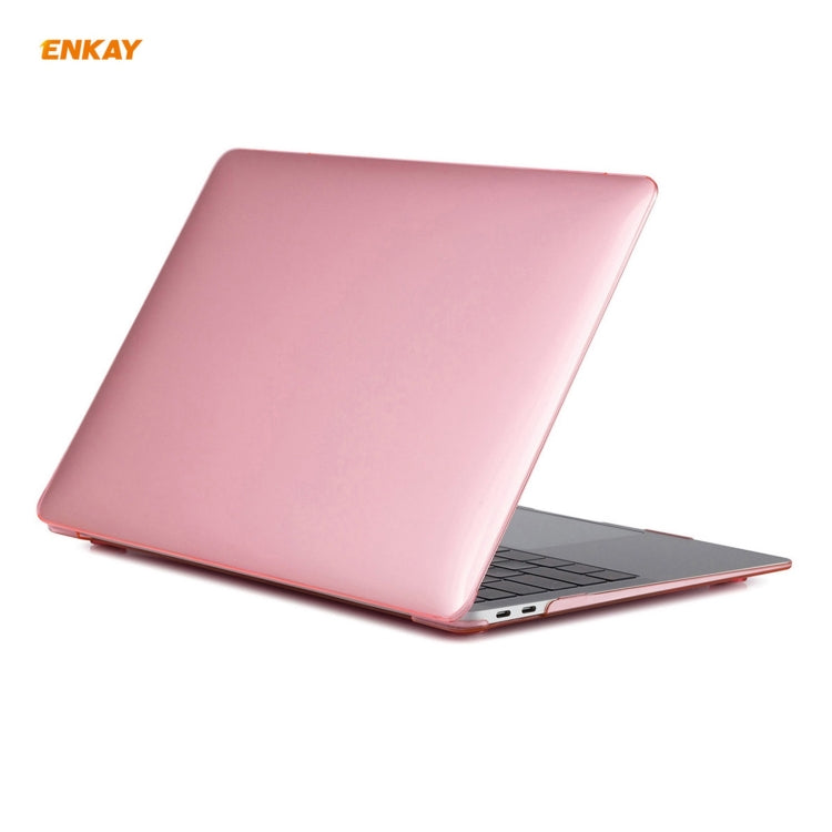 For MacBook Air 13.3 inch A2179 & A2337 2020 ENKAY 3 in 1 Crystal Laptop Protective Case + US Version TPU Keyboard Film + Anti-dust Plugs Set(Pink) - MacBook Air Cases by WIWU | Online Shopping South Africa | PMC Jewellery | Buy Now Pay Later Mobicred