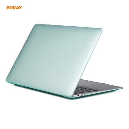 For MacBook Air 13.3 inch A2179 & A2337 2020 ENKAY 3 in 1 Crystal Laptop Protective Case + EU Version TPU Keyboard Film + Anti-dust Plugs Set(Green) - MacBook Air Cases by ENKAY | Online Shopping South Africa | PMC Jewellery | Buy Now Pay Later Mobicred