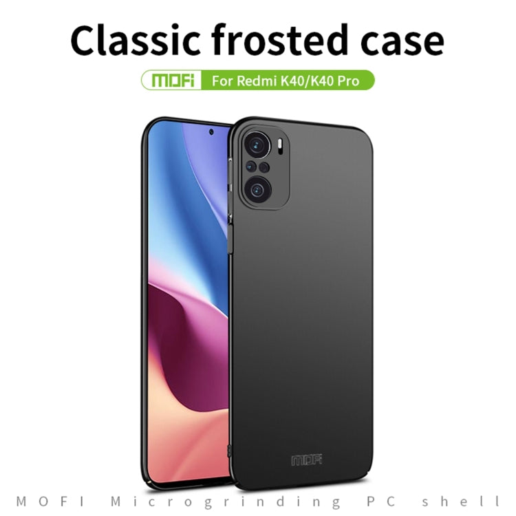 For Xiaomi Redmi K40 / K40 Pro MOFI Frosted PC Ultra-thin Hard Case(Red) - Xiaomi Cases by MOFI | Online Shopping South Africa | PMC TechLife