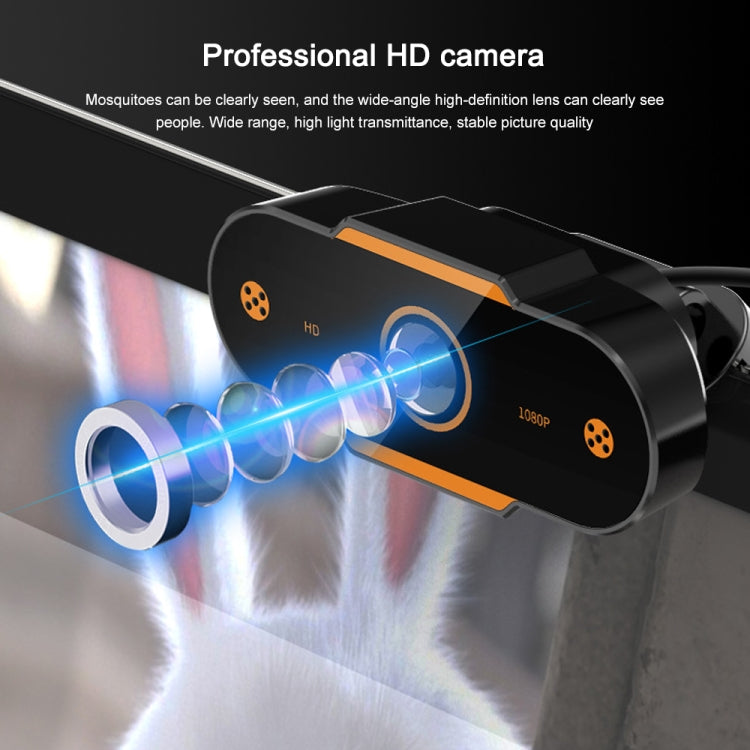 312 1080P HD USB 2.0 PC Desktop Camera Webcam with Mic, Cable Length: about 1.3m, Configuration:Regular - HD Camera by PMC Jewellery | Online Shopping South Africa | PMC Jewellery | Buy Now Pay Later Mobicred