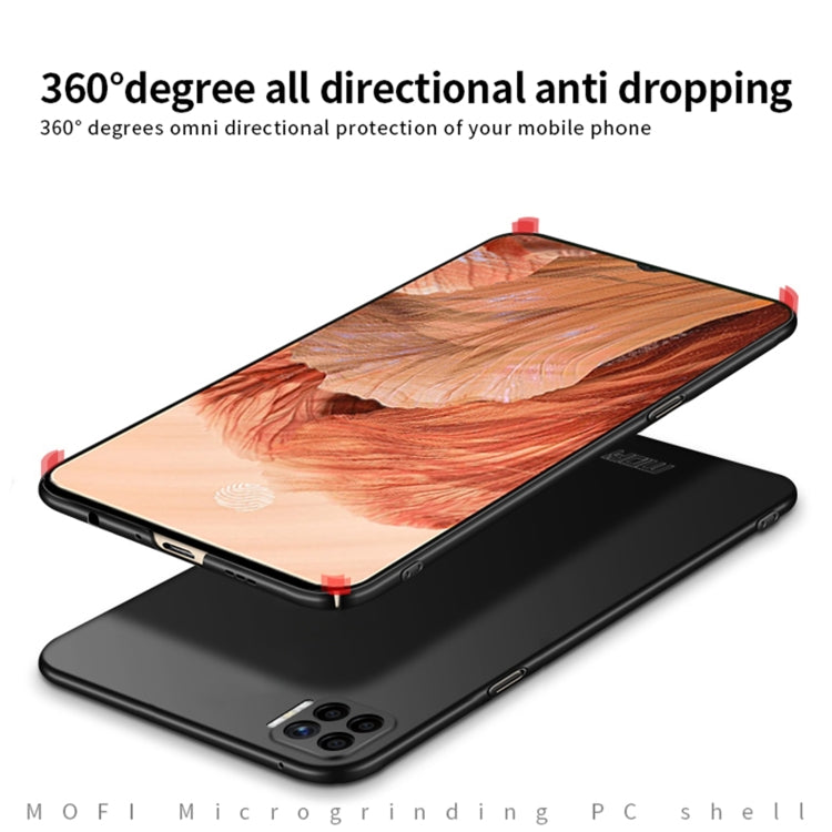 For OPPO F17 / A73 MOFI Frosted PC Ultra-thin Hard Case(Black) - OPPO Cases by MOFI | Online Shopping South Africa | PMC Jewellery