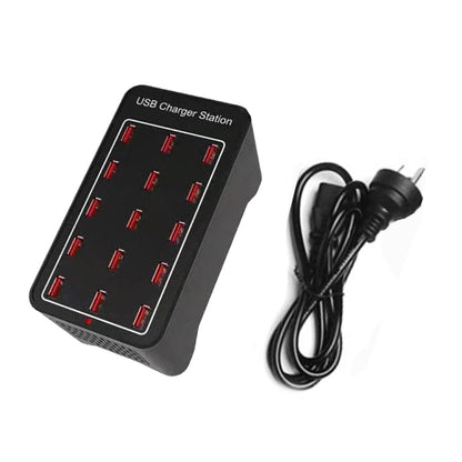 XLD-A7 100W 15 USB Ports Fast Charger Station Smart Charger, AC 110-240V, Plug Size:AU Plug - Multifunction Charger by PMC Jewellery | Online Shopping South Africa | PMC Jewellery | Buy Now Pay Later Mobicred