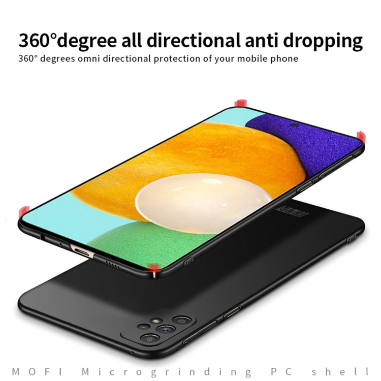 For Samsung Galaxy A52 5G / 4G MOFI Frosted PC Ultra-thin Hard Case(Black) - Galaxy Phone Cases by MOFI | Online Shopping South Africa | PMC TechLife | Buy Now Pay Later Mobicred