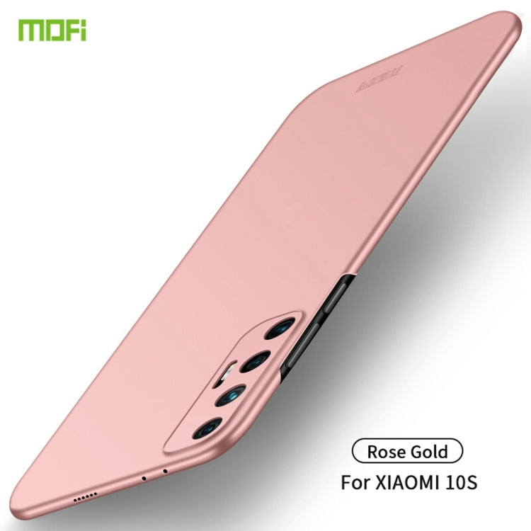 For Xiaomi Mi 10S MOFI Frosted PC Ultra-thin Hard Case(Rose Gold) - Xiaomi Cases by MOFI | Online Shopping South Africa | PMC Jewellery