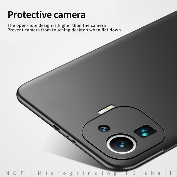 For Xiaomi Mi 11 Pro MOFI Frosted PC Ultra-thin Hard Case(Gold) - Xiaomi Cases by MOFI | Online Shopping South Africa | PMC Jewellery