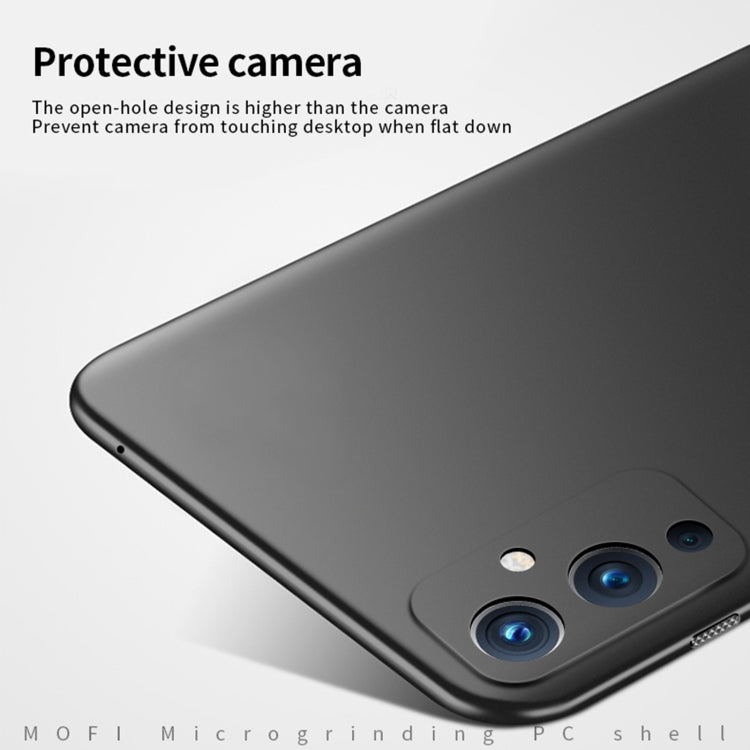 For OnePlus 9 MOFI Frosted PC Ultra-thin Hard Case(Black) - OnePlus Cases by MOFI | Online Shopping South Africa | PMC TechLife | Buy Now Pay Later Mobicred