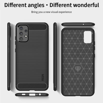 For Samsung Galaxy A32 4G(EU Version) MOFI Gentleness Series Brushed Texture Carbon Fiber Soft TPU Case(Grey) - Galaxy Phone Cases by MOFI | Online Shopping South Africa | PMC Jewellery