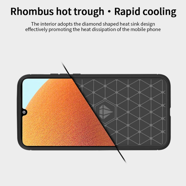 For Samsung Galaxy A32 4G(US Version) MOFI Gentleness Series Brushed Texture Carbon Fiber Soft TPU Case(Grey) - Galaxy Phone Cases by MOFI | Online Shopping South Africa | PMC Jewellery