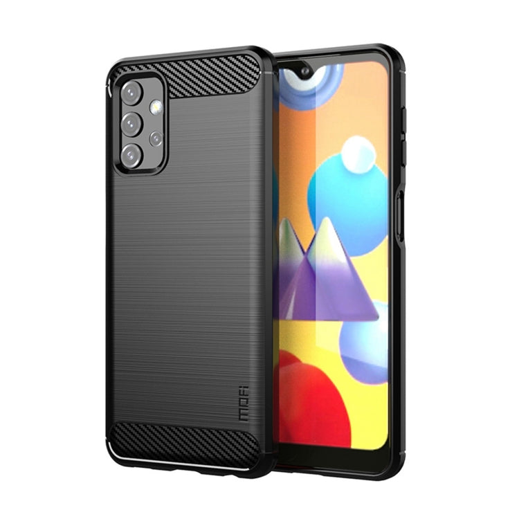 For Samsung Galaxy A32 5G MOFI Gentleness Series Brushed Texture Carbon Fiber Soft TPU Case(Black) - Galaxy Phone Cases by MOFI | Online Shopping South Africa | PMC Jewellery