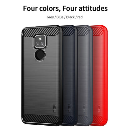 For Motorola Moto G Play 2021 MOFI Gentleness Series Brushed Texture Carbon Fiber Soft TPU Case(Gray) - Motorola Cases by MOFI | Online Shopping South Africa | PMC Jewellery