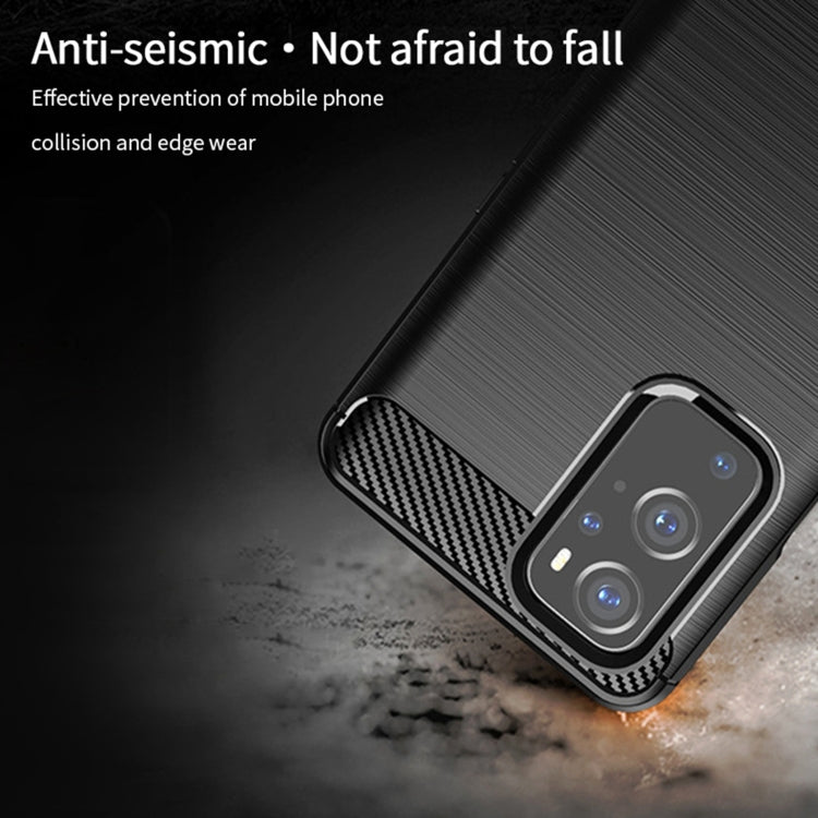 For OnePlus 9 Pro MOFI Gentleness Series Brushed Texture Carbon Fiber Soft TPU Case(Black) - OnePlus Cases by MOFI | Online Shopping South Africa | PMC TechLife | Buy Now Pay Later Mobicred