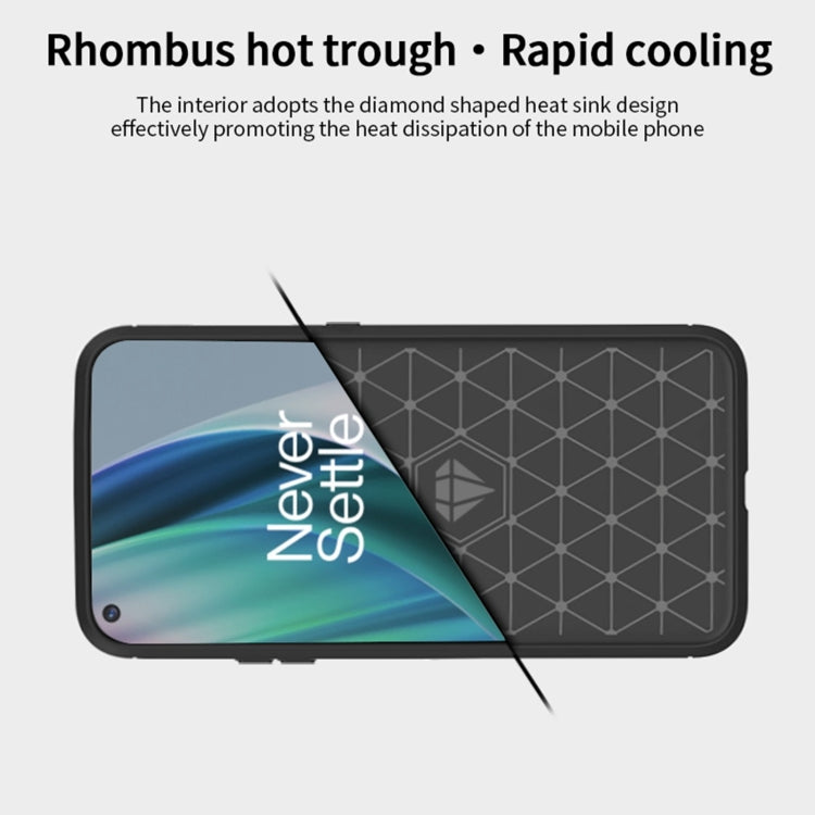 For OnePlus Nord N10 5G MOFI Gentleness Series Brushed Texture Carbon Fiber Soft TPU Case(Black) - OnePlus Cases by MOFI | Online Shopping South Africa | PMC Jewellery