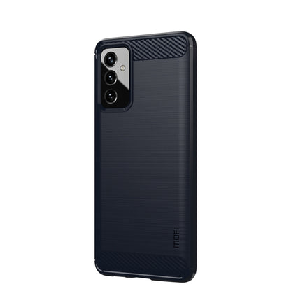 For Samsung Galaxy A82 / Quantum2 MOFI Gentleness Series Brushed Texture Carbon Fiber Soft TPU Case(Blue) - Galaxy Phone Cases by MOFI | Online Shopping South Africa | PMC Jewellery